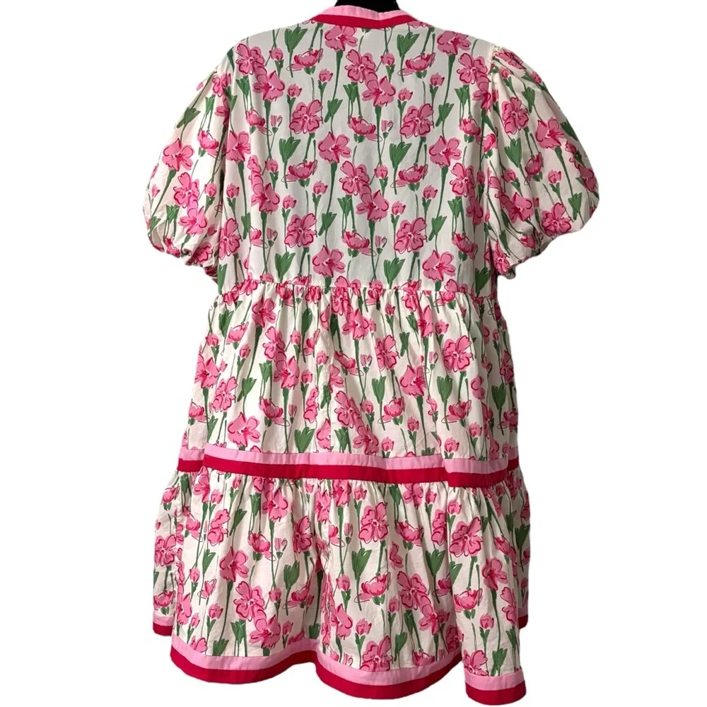 Entro Naturally Chic Floral Print mini dress size XL - Picture 7 of 9